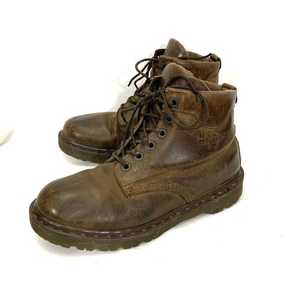Vintage Dr. Martens Air Wair Leather Boots Men's 8283 Made In England Size 10 - Picture 1 of 15